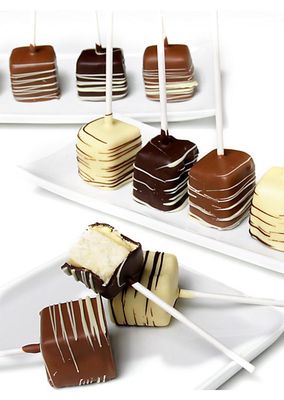 Belgian Chocolate-Dipped Cheesecake Pops