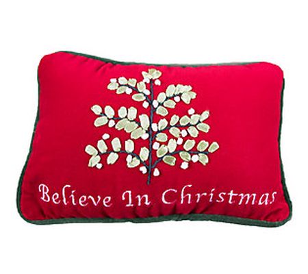 Believe in Christmas Pillow by C&F Home