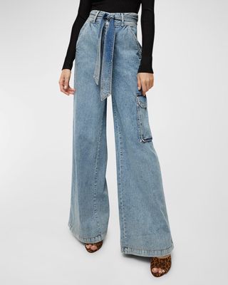 Belisa High-Rise Cargo Jeans