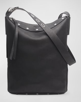 Belize Studded Leather Bucket Bag