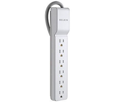 Belkin 6-Outlet Home/Office Surge Protector - 2 .5' Cord