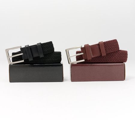 Bell & Howell Set of 2 Stretch Belts with Gift Boxes