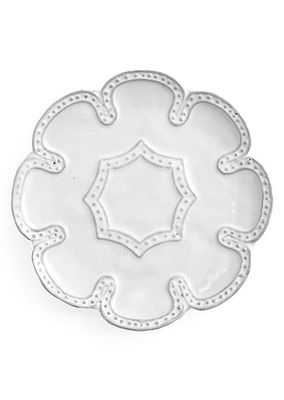 Bella Bianca Beaded Canape Plate
