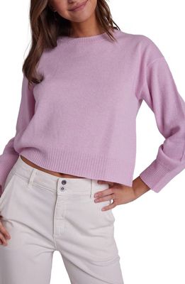 Bella Dahl Crewneck Cashmere Sweater in Frosted Rose