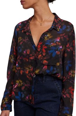 Bella Dahl Floral Button-Up Shirt in Evening Garden Print