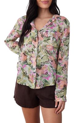 Bella Dahl Floral Button-Up Shirt in Oasis Floral Print