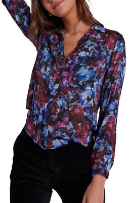 Bella Dahl Floral Long Sleeve Button-Up Shirt in Midnight Bloom Print