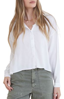 Bella Dahl High-Low Hem Button-Up Shirt in White