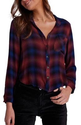 Bella Dahl Plaid Button-Up Shirt in Jewel Tone Plaid