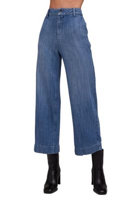 Bella Dahl Saige Wide Leg Crop Jeans in Vintage Streaky Wash