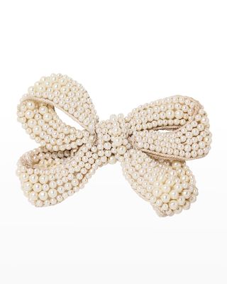 Bella Pearly Bow Hair Clip