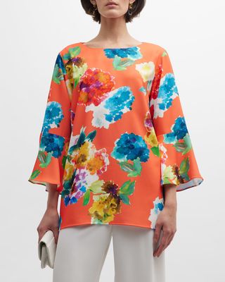 Bella Summer Social Floral-Print Tunic