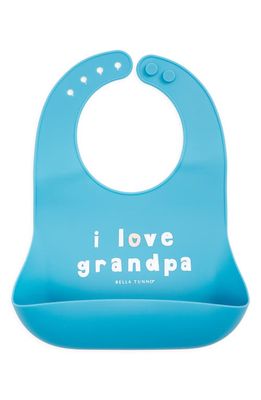Bella Tunno I Love Grandpa Wonder Bib in Blue