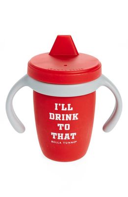 Bella Tunno I'll Drink To That Silicone Sip Cup in Red