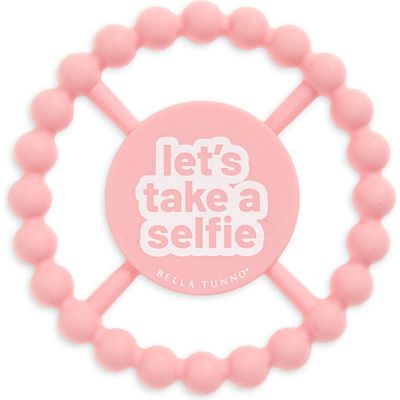 Bella Tunno Let's Take a Selfie Silicone Teether in Pink 