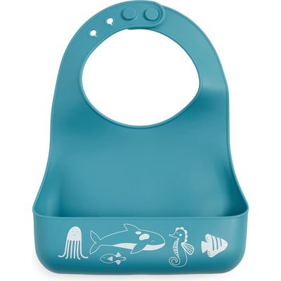 Bella Tunno Ocean Friends Little Bites Bib in Blue 