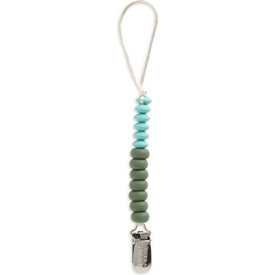 Bella Tunno Silicone Bead Pacifier Clip<br /> in Green 