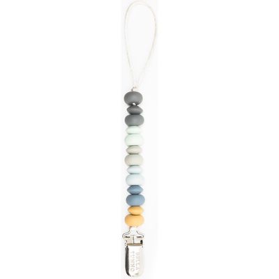 Bella Tunno Silicone Bead Pacifier Clip in Multi 