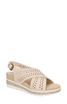 Bella Vita Cosette Slingback Espadrille Sandal in Bone