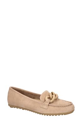 Bella Vita Cullen Driving Loafer in Almond Suede Leather