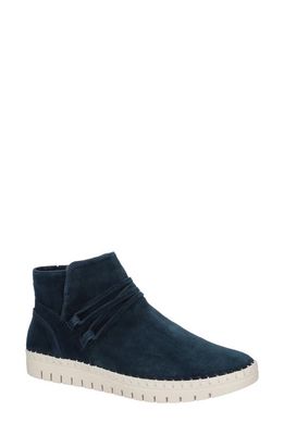 Bella Vita Falynn Ankle Boot in Navy Suede Leather