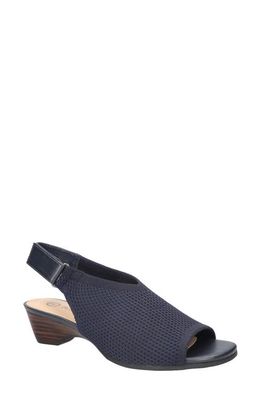 Bella Vita Marin Slingback Sandal in Navy Knit