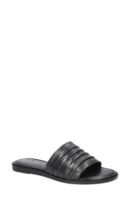 Bella Vita Rya-Italy Slide Sandal in Black Italian Leather