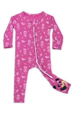 Bellabu Bear Ballerina Convertible Footie in Pink 