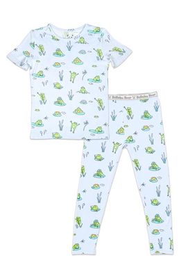 Bellabu Bear Kids' Frogs Fitted Two-Piece Pajamas