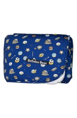 Bellabu Bear Kids' Hanukkah Cookies Print Reversible Blanket in Blue