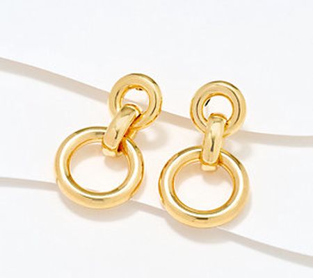 BellaOro Circle Drop Earrings, 14K GoldOver Resin