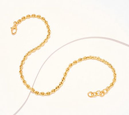 BellaOro Marine Link 18" Necklace, 14K Gold Over Resin