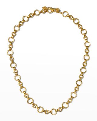 Bellariva 19k Gold Toggle Necklace, 17"L