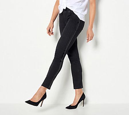 Belle by Kim Gravel Flexibelle Pet Straight Leg Sequin Jeans