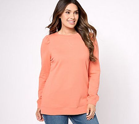 Belle by Kim Gravel French Terry Puff Sleeve Tunic Top