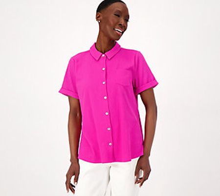 Belle by Kim Gravel Packabelle camp Shirt with Pocket
