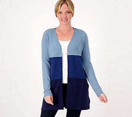 Belle by Kim Gravel Petite Brushed Knit Duster Cardigan