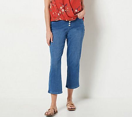 Belle by Kim Gravel Petite Flexibelle Crop Jeans