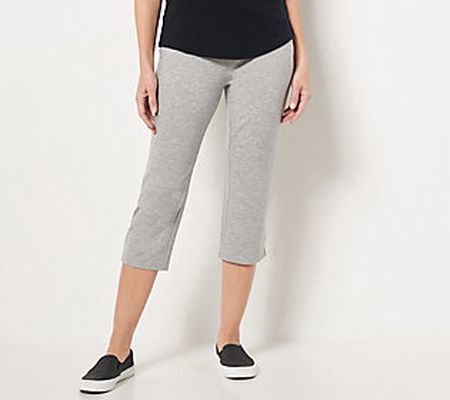 Belle by Kim Gravel Petite Luxe French Terry Capri Pants