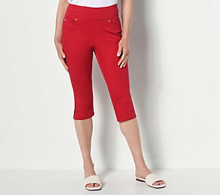 Belle by Kim Gravel Petite Twill TripleLuxe Capri Pant