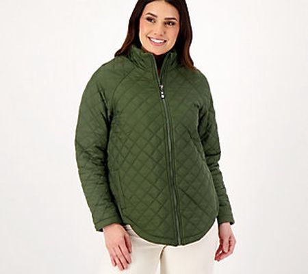 Belle by Kim Gravel Quilted Zip Front Jacket