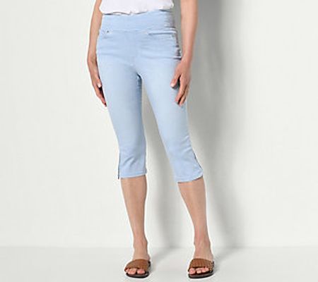 Belle by Kim Gravel Reg Denim TripleLuxe Capri Pant