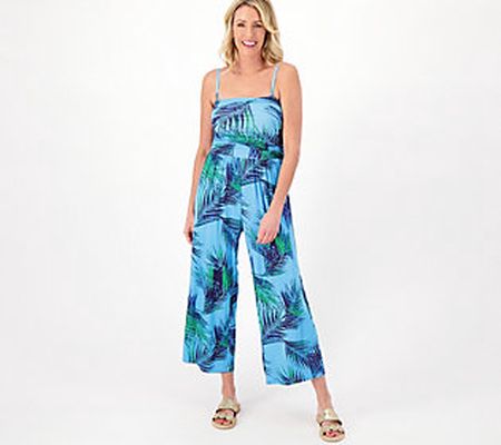 Belle by Kim Gravel Regular Cropped Jumpsuit w/ Removable Strap