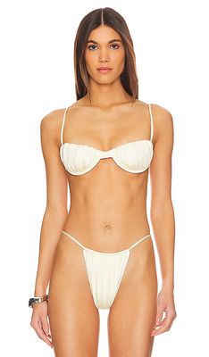 Belle The Label Sakina Bikini Top in Ivory