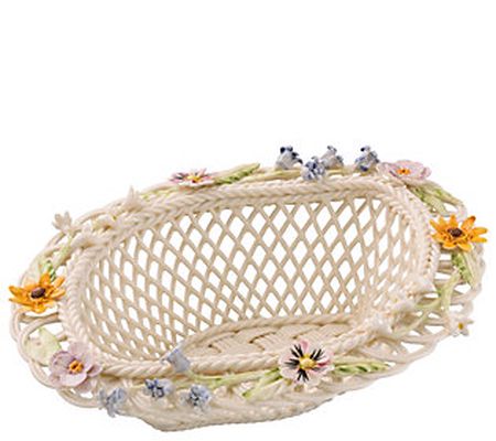 Belleek Pottery Spring Flower Basket
