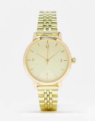 Bellfield chunky link strap watch in gold