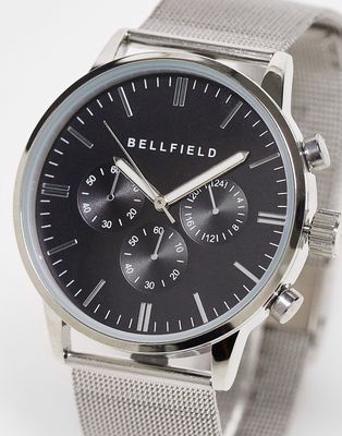 Bellfield multi-dial watch in silver