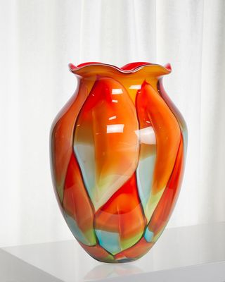 Bellflower Art Glass Vase