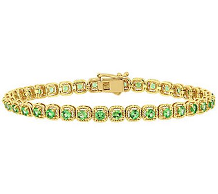 Bellini 14K 3.30 cttw Tsavorite Tennis Bracelet