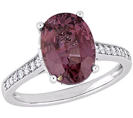 Bellini 4.00 cttw Pink Spinel & 0.25 cttw Diamo nd Ring, 14K